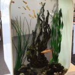 Hier zie je het aanzicht van het volledige Biorb Life aquarium.